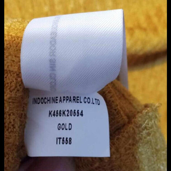 Band of the Free Russel Gold Ribbed Pullover Size Small NWT - Picture 6 of 8